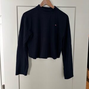 Tommy Hilfiger Navy Crop Crew Neck
